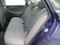 2013 Hyundai Sonata Gray Interior Rear Seat Photo