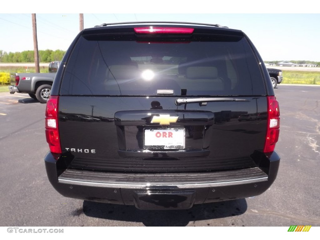 2013 Tahoe LTZ 4x4 - Black / Light Cashmere/Dark Cashmere photo #6