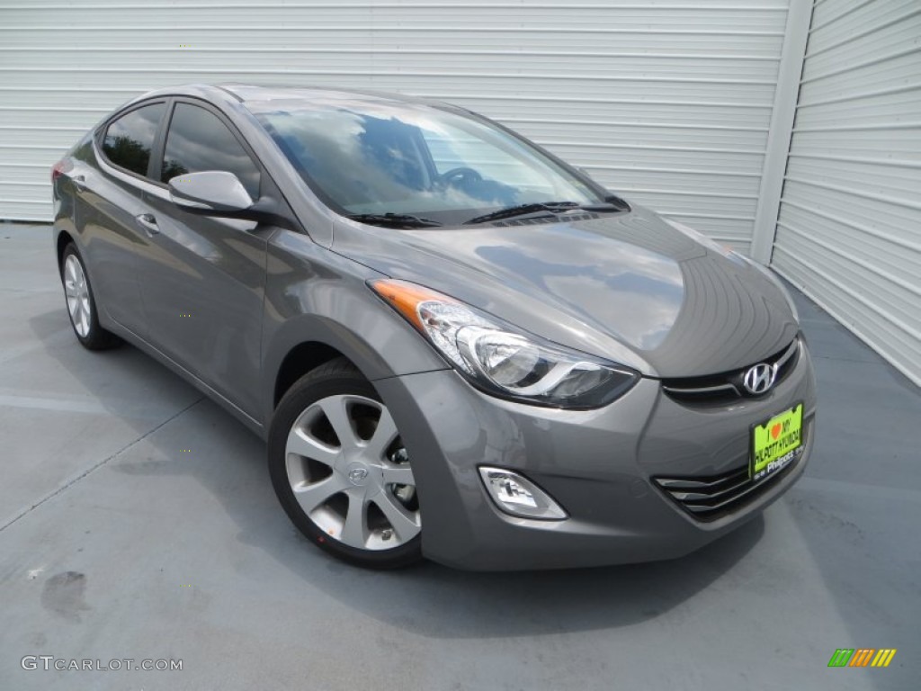 2013 Elantra Limited - Harbor Gray Metallic / Black photo #1