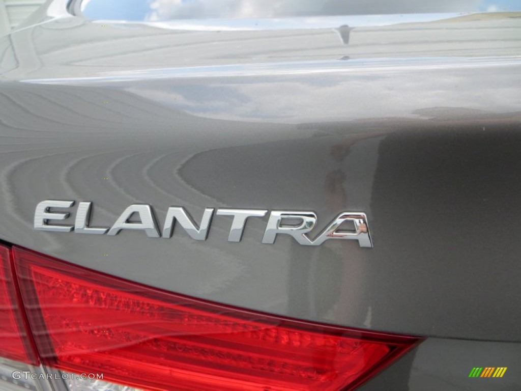 2013 Elantra Limited - Harbor Gray Metallic / Black photo #6