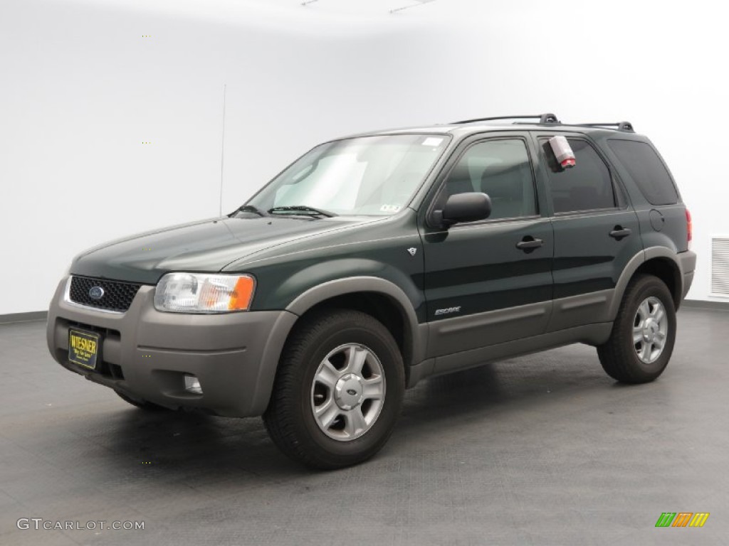 2002 Escape XLT V6 4WD - Dark Highland Green Metallic / Medium Graphite photo #1