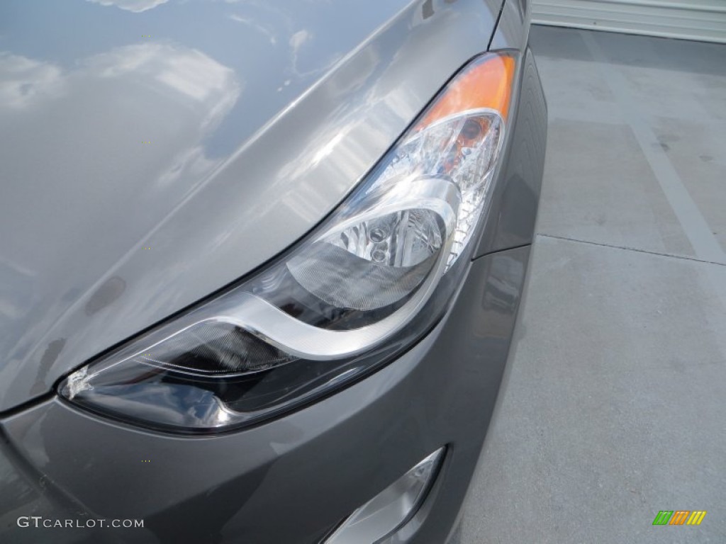 2013 Elantra Limited - Harbor Gray Metallic / Black photo #10