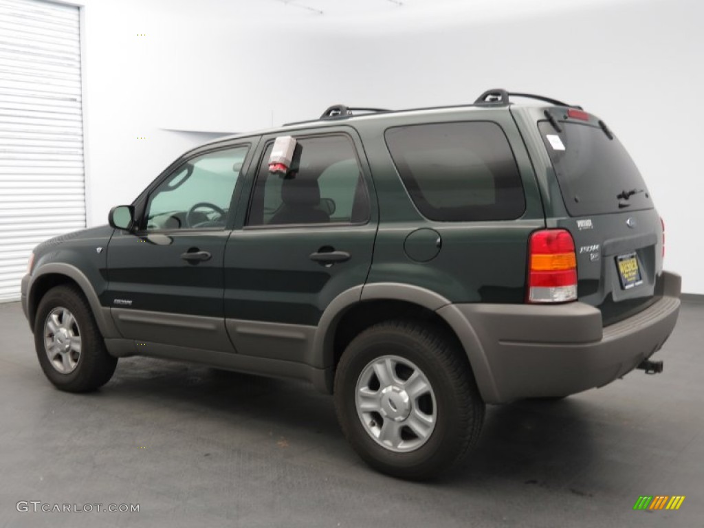 2002 Escape XLT V6 4WD - Dark Highland Green Metallic / Medium Graphite photo #4