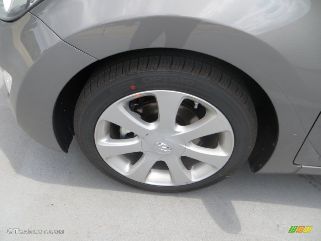 2013 Elantra Limited - Harbor Gray Metallic / Black photo #12