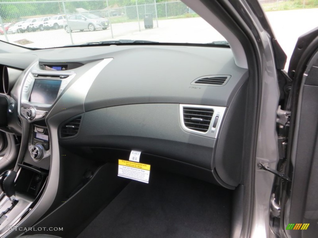 2013 Elantra Limited - Harbor Gray Metallic / Black photo #17