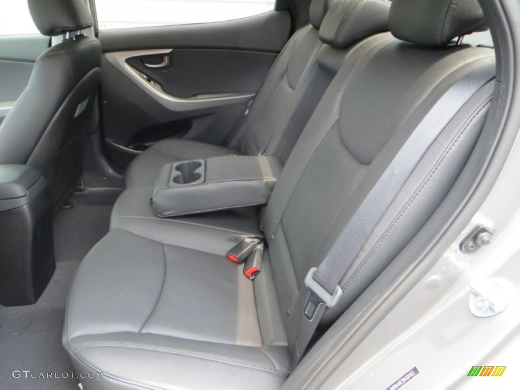 2013 Elantra Limited - Harbor Gray Metallic / Black photo #19