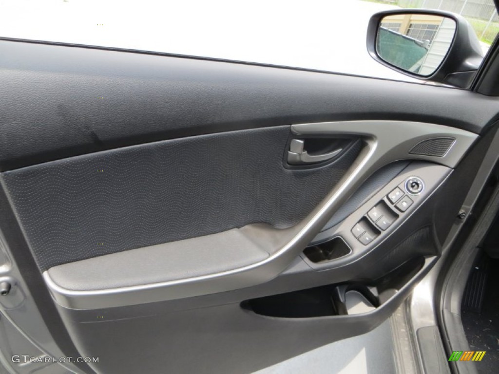 2013 Elantra Limited - Harbor Gray Metallic / Black photo #20