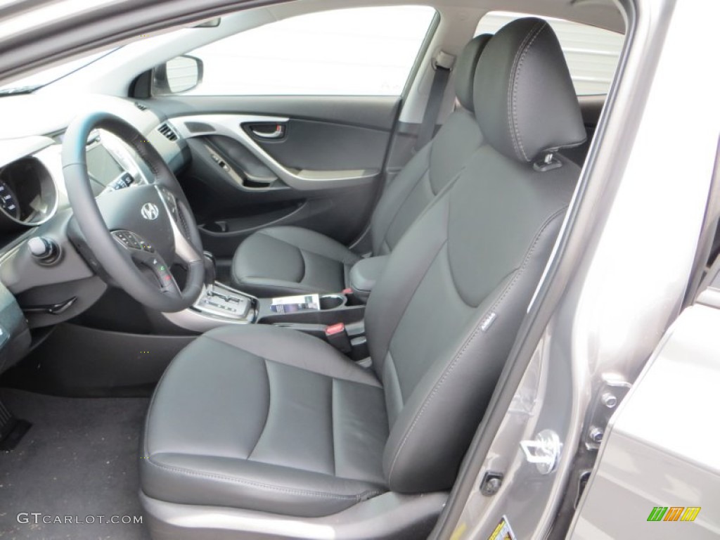 2013 Elantra Limited - Harbor Gray Metallic / Black photo #21
