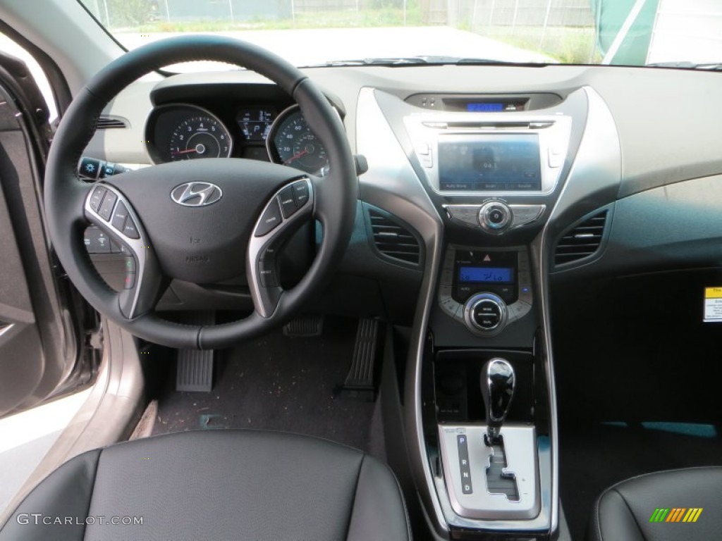 2013 Elantra Limited - Harbor Gray Metallic / Black photo #24