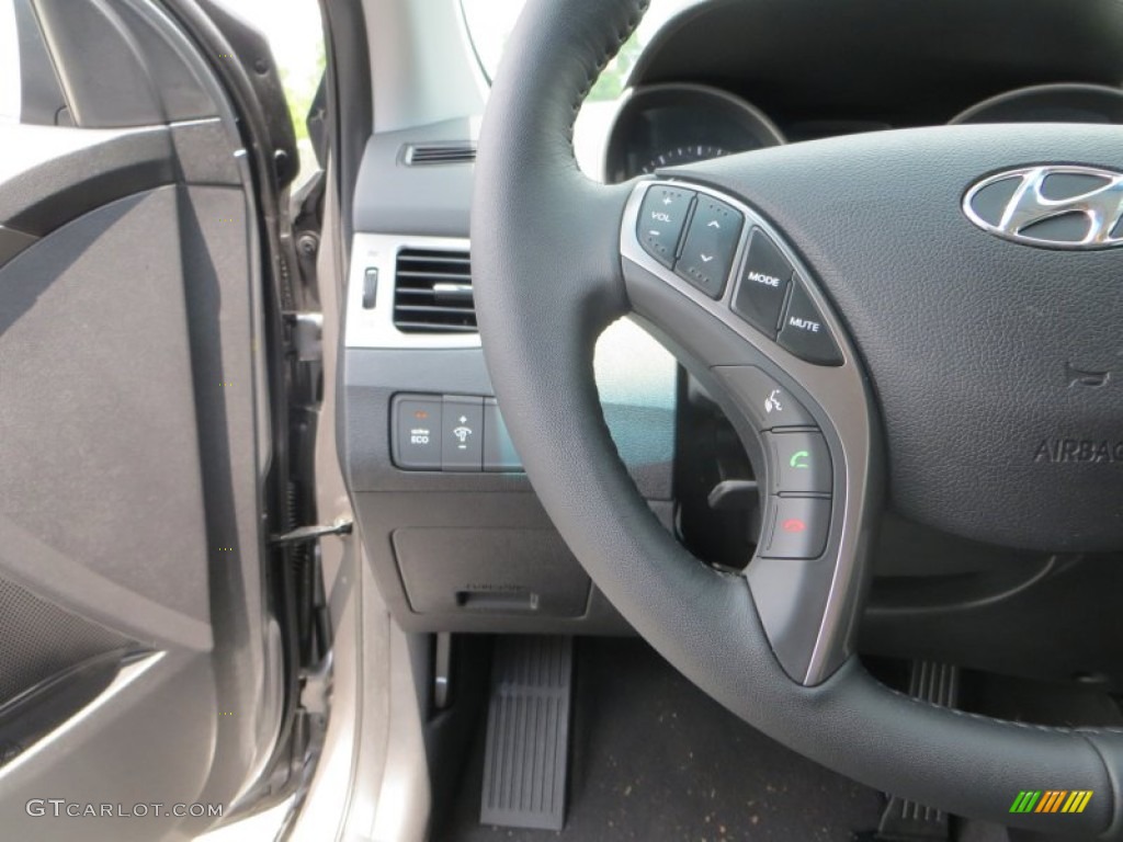 2013 Elantra Limited - Harbor Gray Metallic / Black photo #32