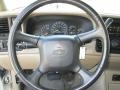 Tan 2002 Chevrolet Silverado 2500 LS Crew Cab 4x4 Steering Wheel