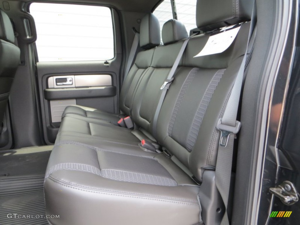 Raptor Black Leather/Cloth Interior 2013 Ford F150 SVT Raptor SuperCrew 4x4 Photo #80494921