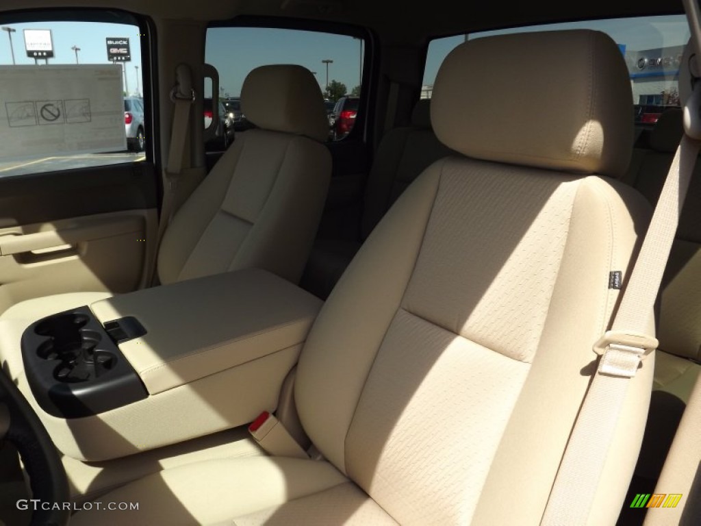 2013 Sierra 1500 SLE Crew Cab 4x4 - Summit White / Very Dark Cashmere/Light Cashmere photo #12