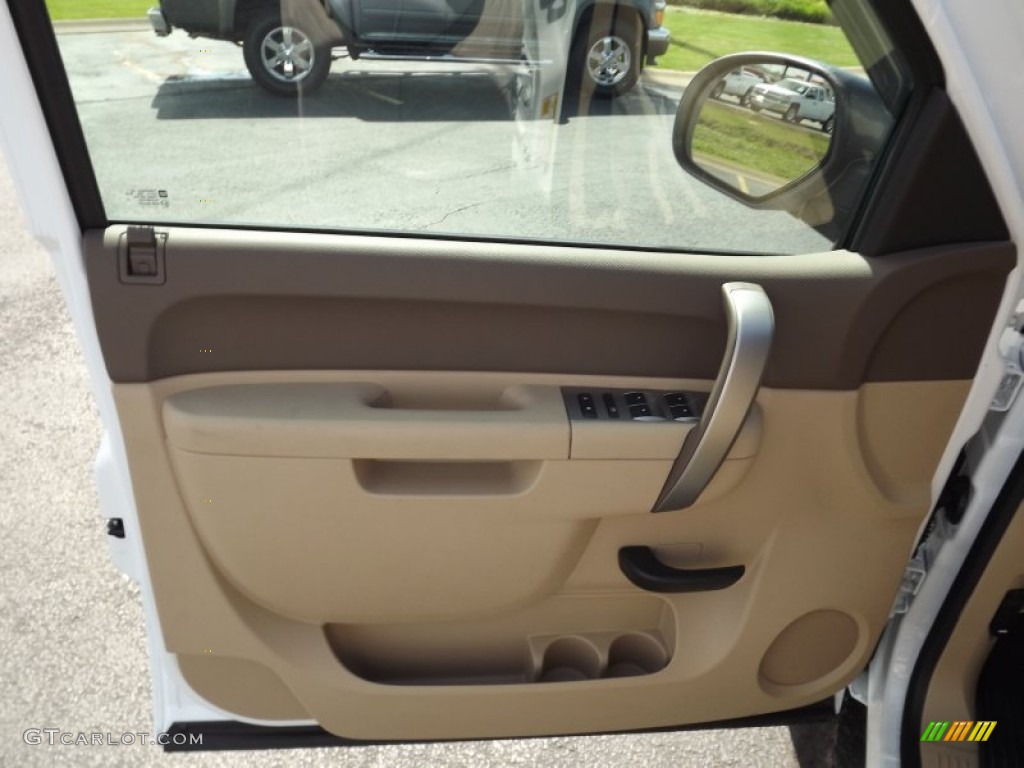 2013 Sierra 1500 SLE Crew Cab 4x4 - Summit White / Very Dark Cashmere/Light Cashmere photo #13