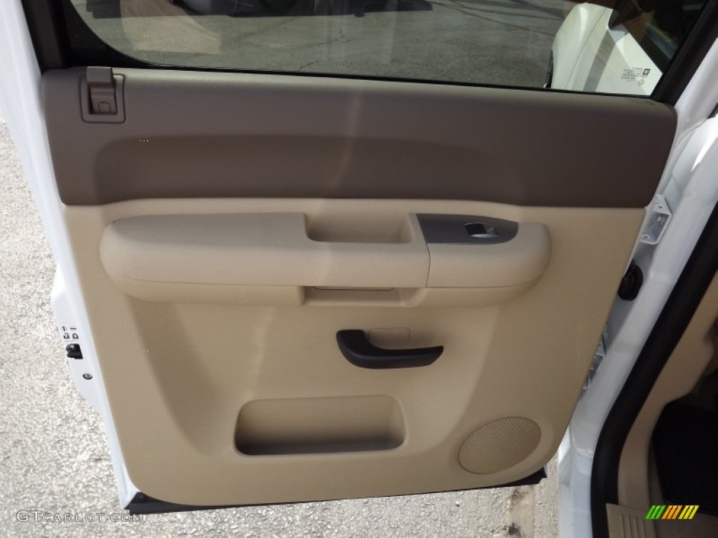 2013 Sierra 1500 SLE Crew Cab 4x4 - Summit White / Very Dark Cashmere/Light Cashmere photo #16