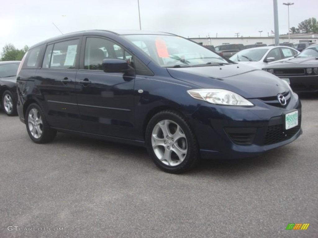 2009 MAZDA5 Sport - Stormy Blue Mica / Black photo #6