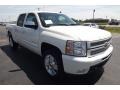2013 White Diamond Tricoat Chevrolet Silverado 1500 LTZ Crew Cab 4x4  photo #3