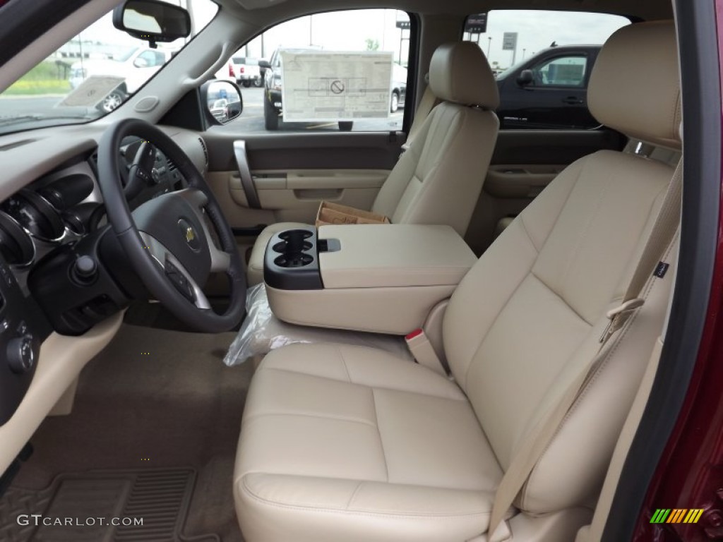 2013 Silverado 1500 LT Crew Cab 4x4 - Deep Ruby Metallic / Light Cashmere/Dark Cashmere photo #11