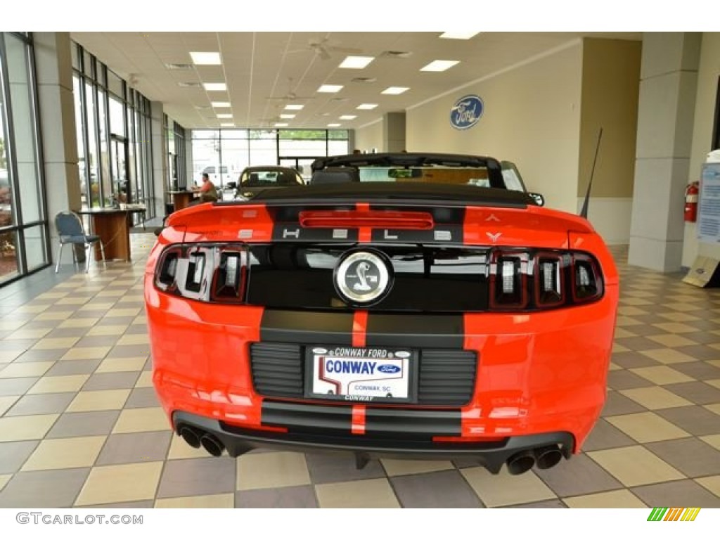 2014 Mustang Shelby GT500 SVT Performance Package Convertible - Race Red / Shelby Charcoal Black/Black Accents photo #6