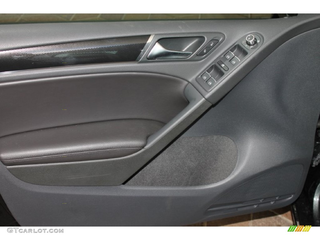 2013 Volkswagen GTI 4 Door Titan Black Door Panel Photo #80499402