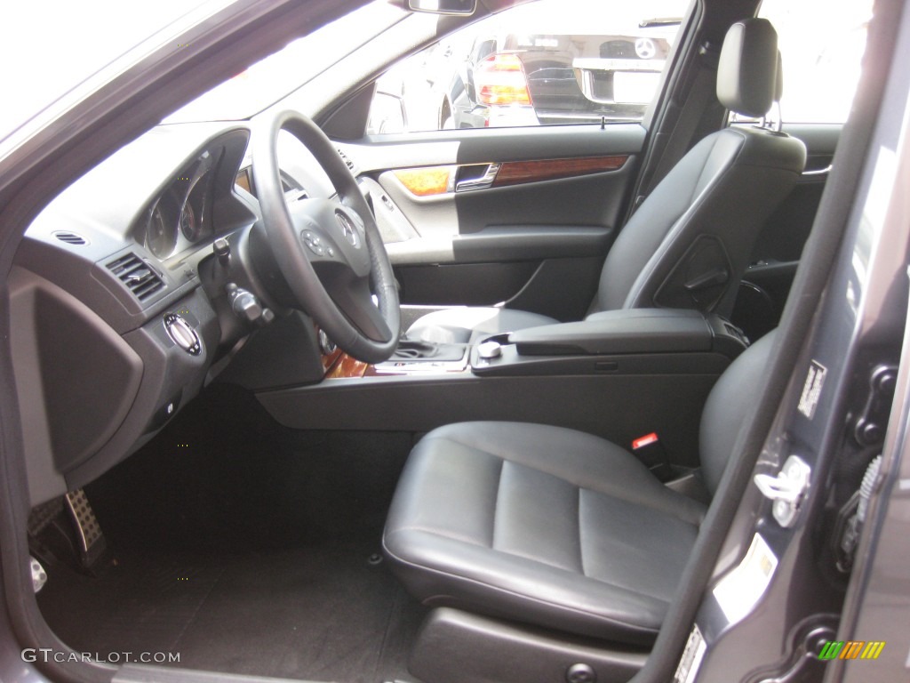 Black Interior 2010 Mercedes-Benz C 300 Sport Photo #80499748