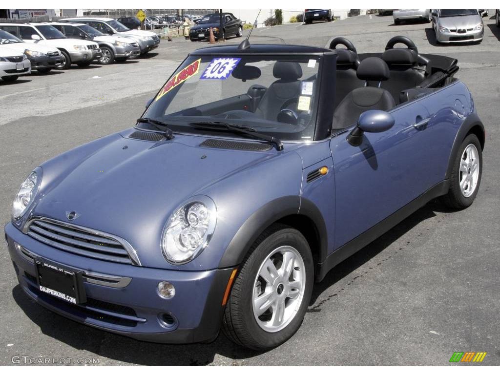 2006 Cooper Convertible - Cool Blue Metallic / Black/Panther Black photo #1