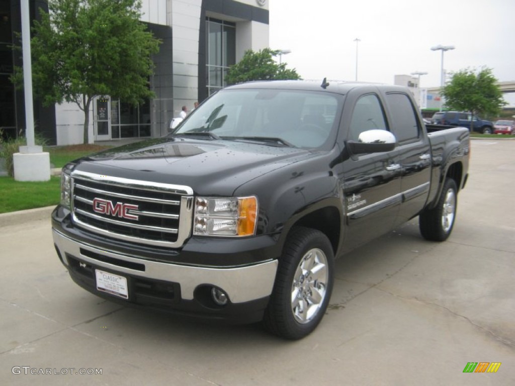 2012 Sierra 1500 SLE Crew Cab - Onyx Black / Ebony photo #1