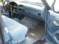  1995 F150 XLT Regular Cab Blue Interior