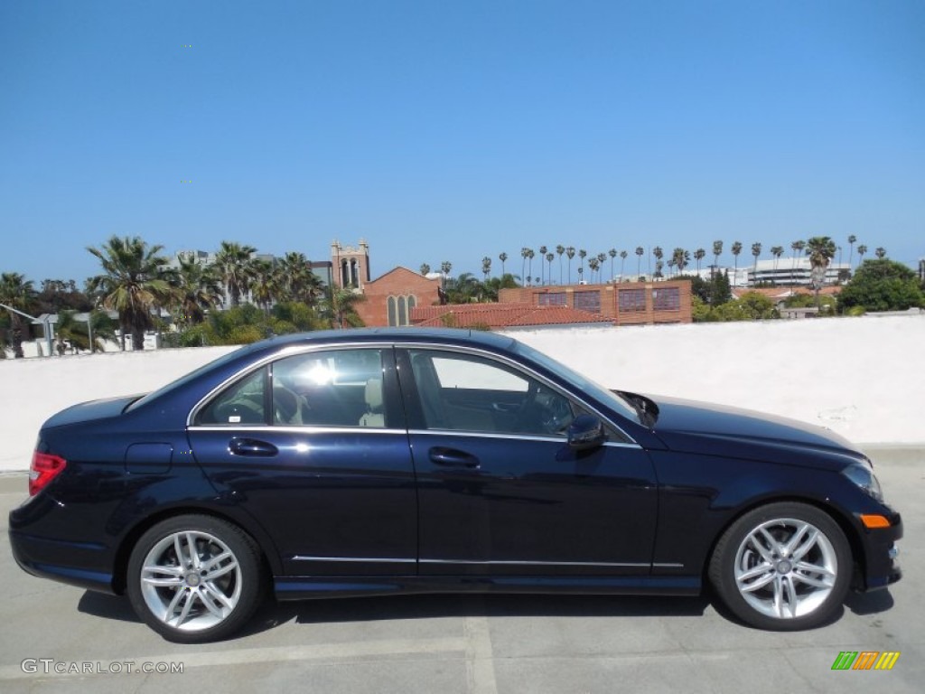 Lunar Blue Metallic 2013 Mercedes-Benz C 250 Sport Exterior Photo #80501793