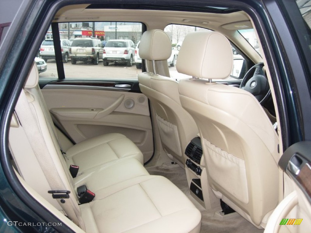 2007 X5 3.0si - Deep Green Metallic / Sand Beige photo #8