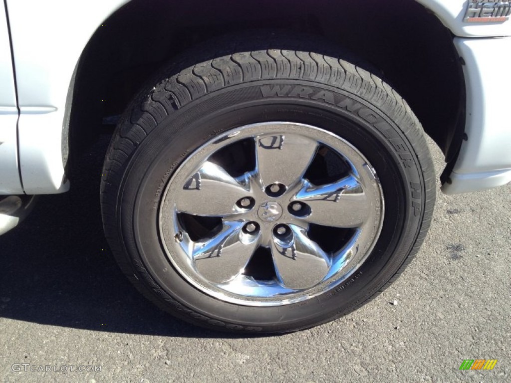 2005 Ram 1500 SLT Quad Cab 4x4 - Bright White / Dark Slate Gray photo #12