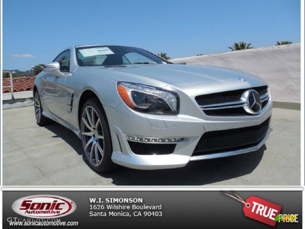 2013 SL 63 AMG Roadster - Iridium Silver Metallic / AMG Black photo #1