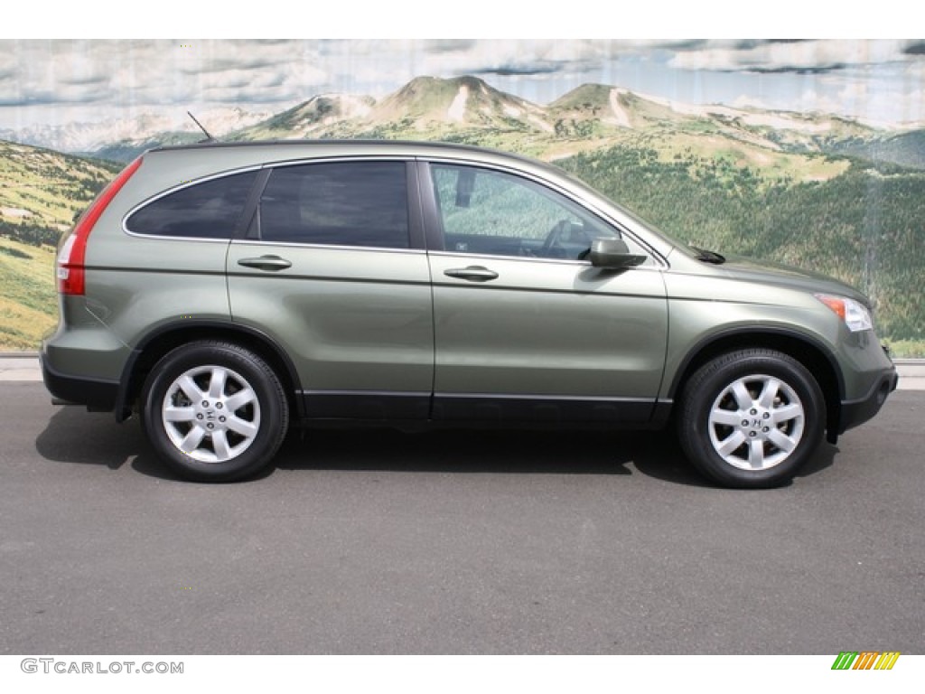 2008 CR-V EX-L 4WD - Green Tea Metallic / Ivory photo #2