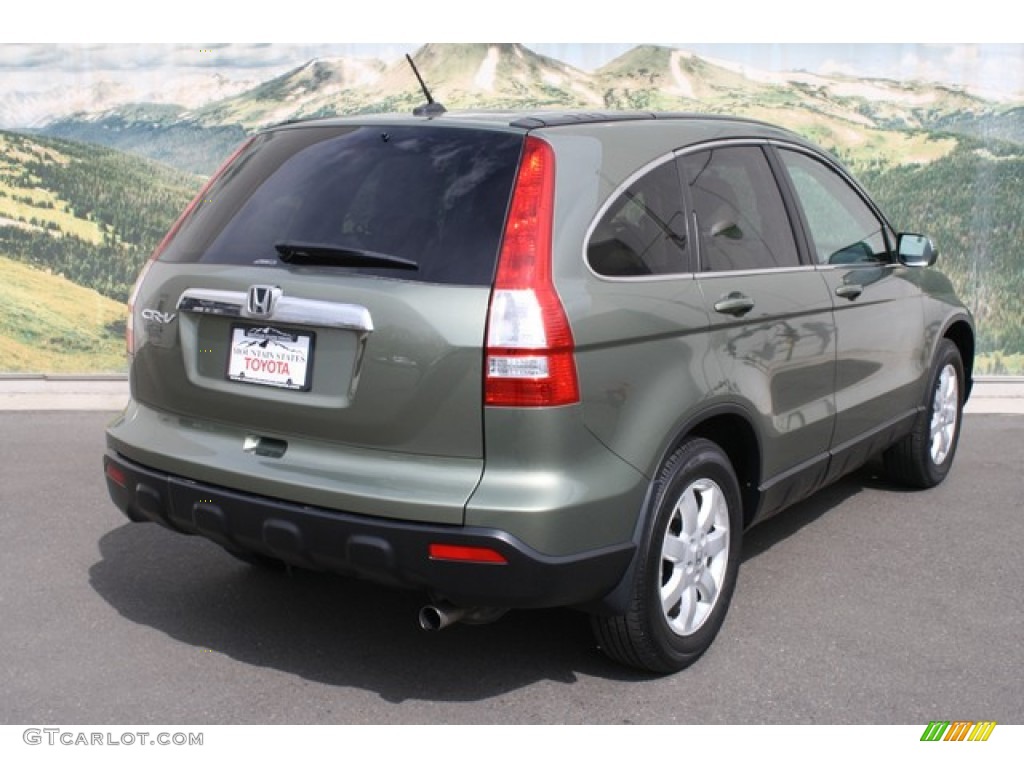 2008 CR-V EX-L 4WD - Green Tea Metallic / Ivory photo #3