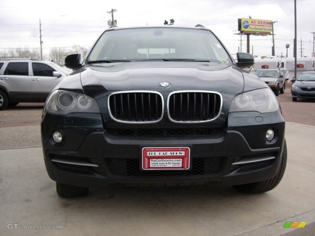 2007 X5 3.0si - Deep Green Metallic / Sand Beige photo #16