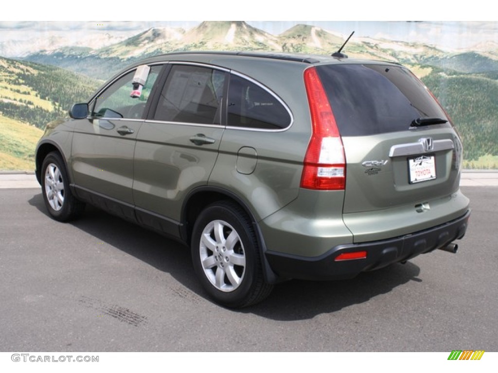 2008 CR-V EX-L 4WD - Green Tea Metallic / Ivory photo #4