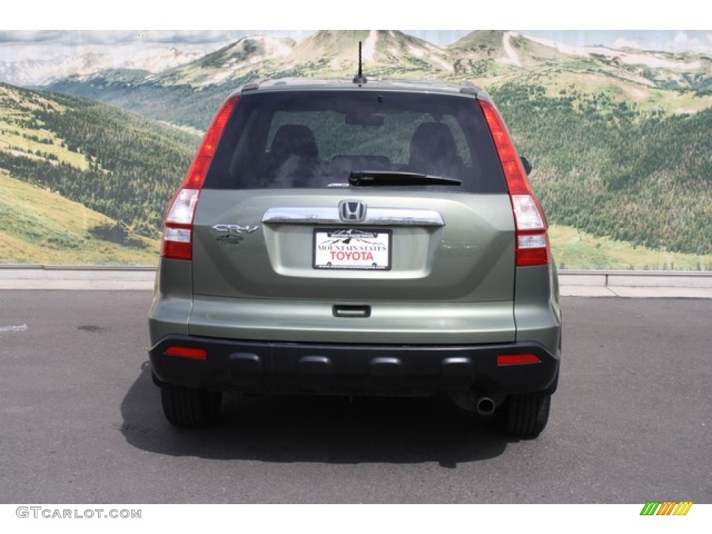 2008 CR-V EX-L 4WD - Green Tea Metallic / Ivory photo #8