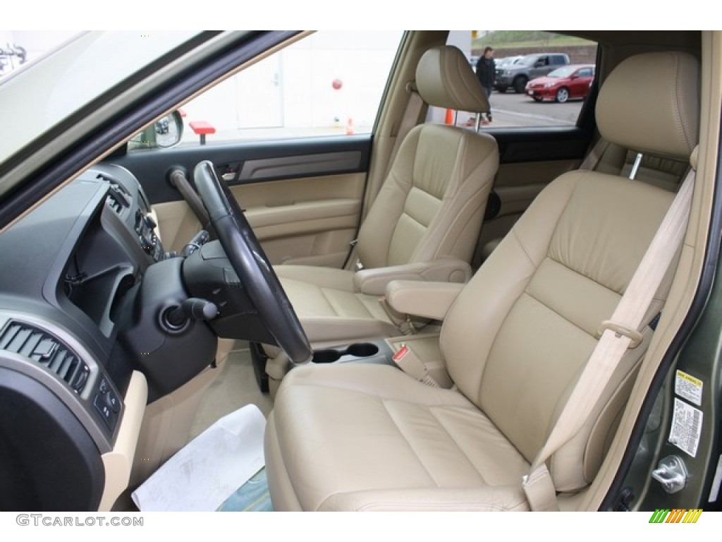 2008 CR-V EX-L 4WD - Green Tea Metallic / Ivory photo #11