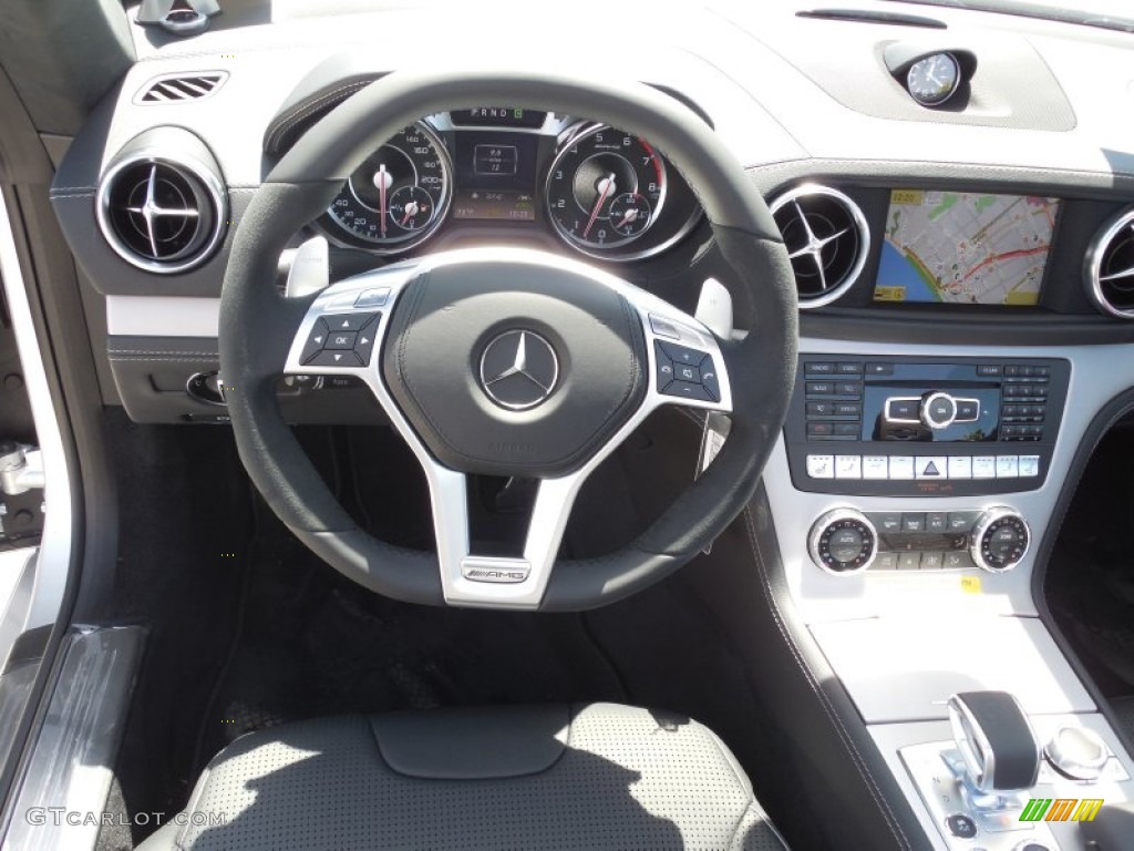 2013 Mercedes-Benz SL 63 AMG Roadster AMG Black Dashboard Photo #80502253