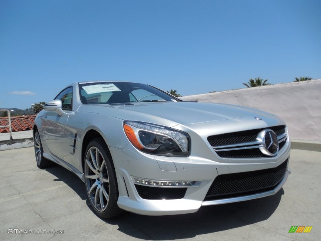 Iridium Silver Metallic 2013 Mercedes-Benz SL 63 AMG Roadster Exterior Photo #80502491