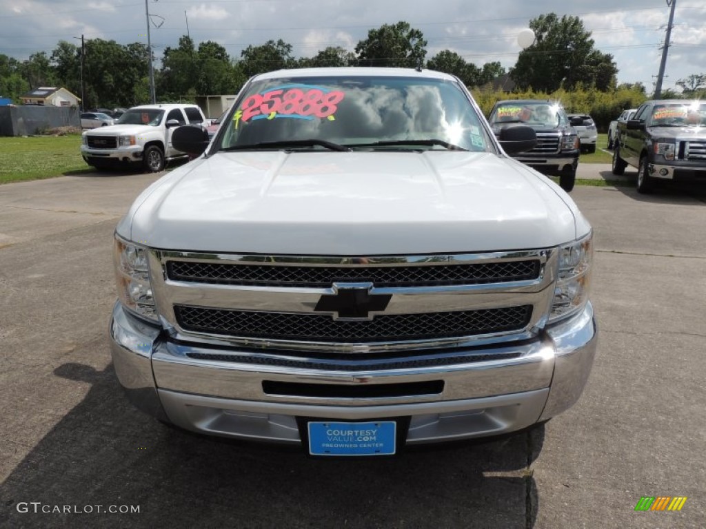 2012 Silverado 1500 LS Crew Cab - Summit White / Dark Titanium photo #2