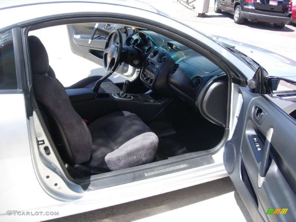Black Interior 2000 Mitsubishi Eclipse GS Coupe Photo #80502655