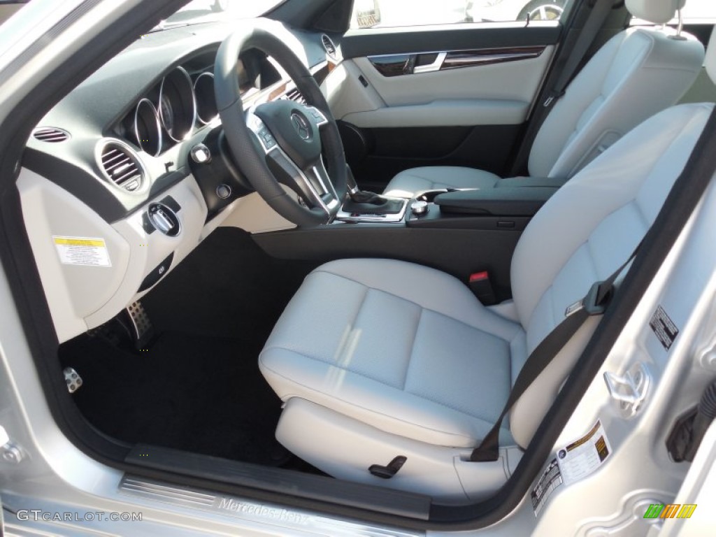 Ash/Black Interior 2013 Mercedes-Benz C 250 Sport Photo #80502949