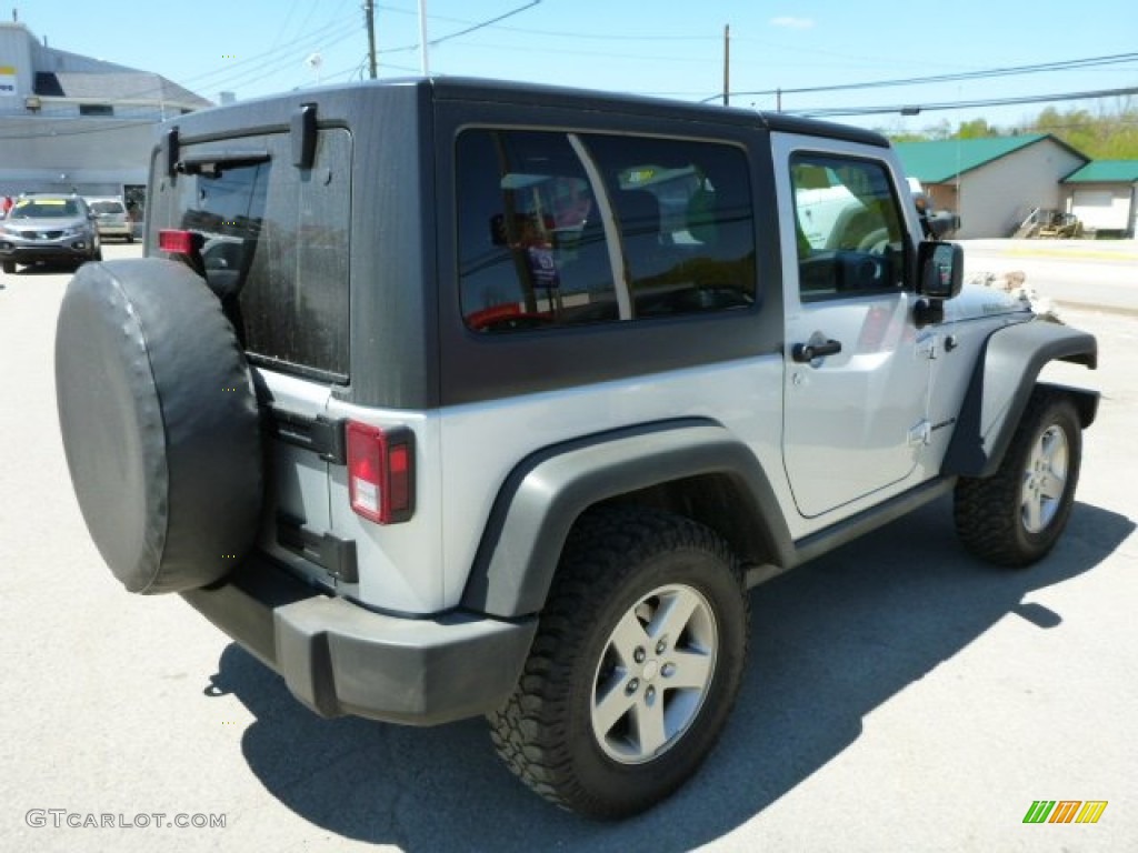 2011 Wrangler Rubicon 4x4 - Bright Silver Metallic / Black photo #5