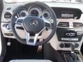 2013 Mercedes-Benz C Ash/Black Interior Steering Wheel Photo