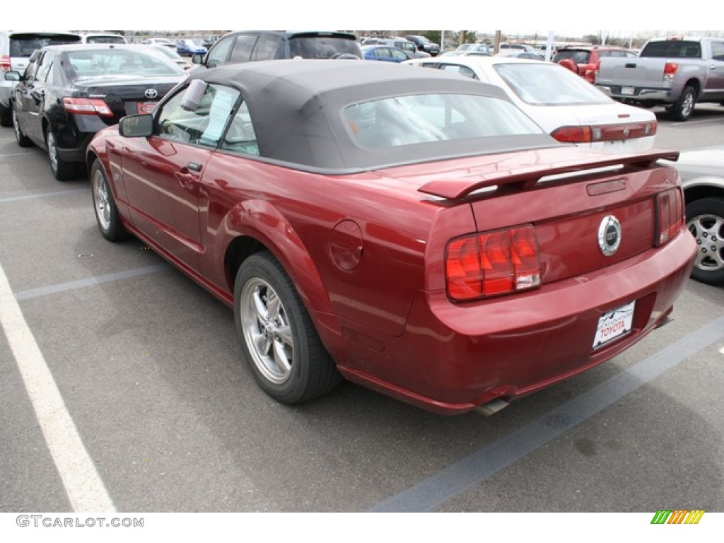 2005 Mustang GT Premium Convertible - Redfire Metallic / Dark Charcoal photo #3