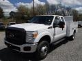 Oxford White - F350 Super Duty XL SuperCab 4x4 Utility Truck Photo No. 4