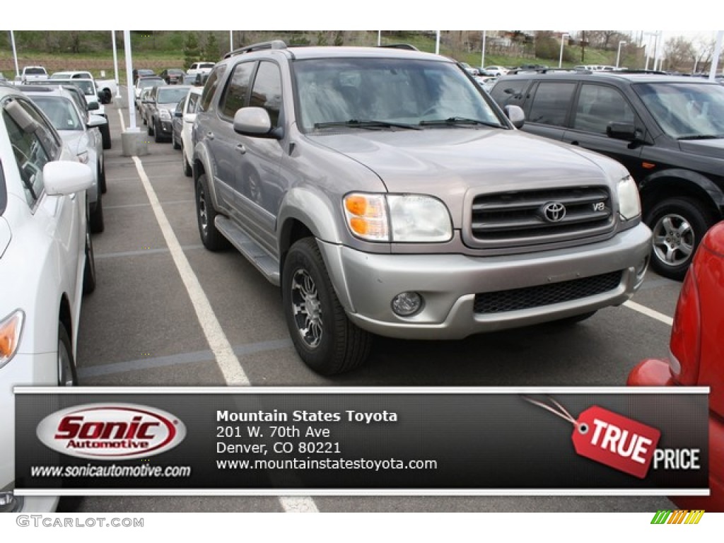 2002 Sequoia SR5 4WD - Thunder Gray Metallic / Charcoal photo #1