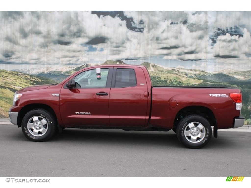 2010 Tundra TRD Double Cab 4x4 - Salsa Red Pearl / Graphite Gray photo #6