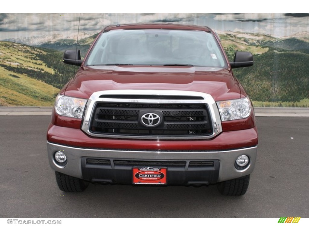 2010 Tundra TRD Double Cab 4x4 - Salsa Red Pearl / Graphite Gray photo #7